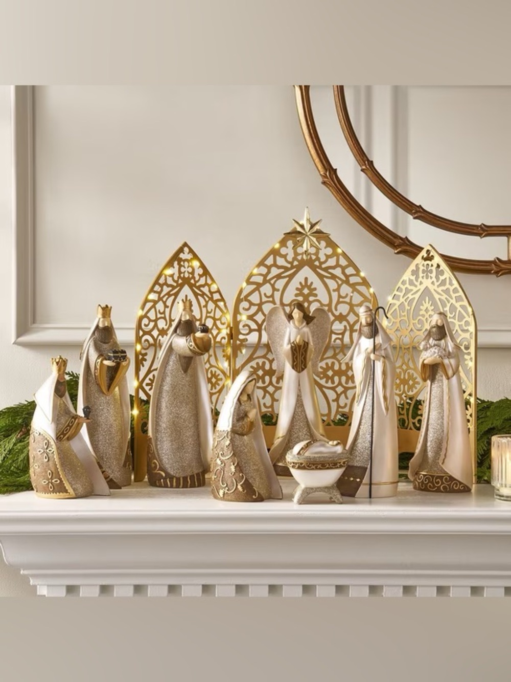 Pre-Lit Nativity Set, 9-Piece